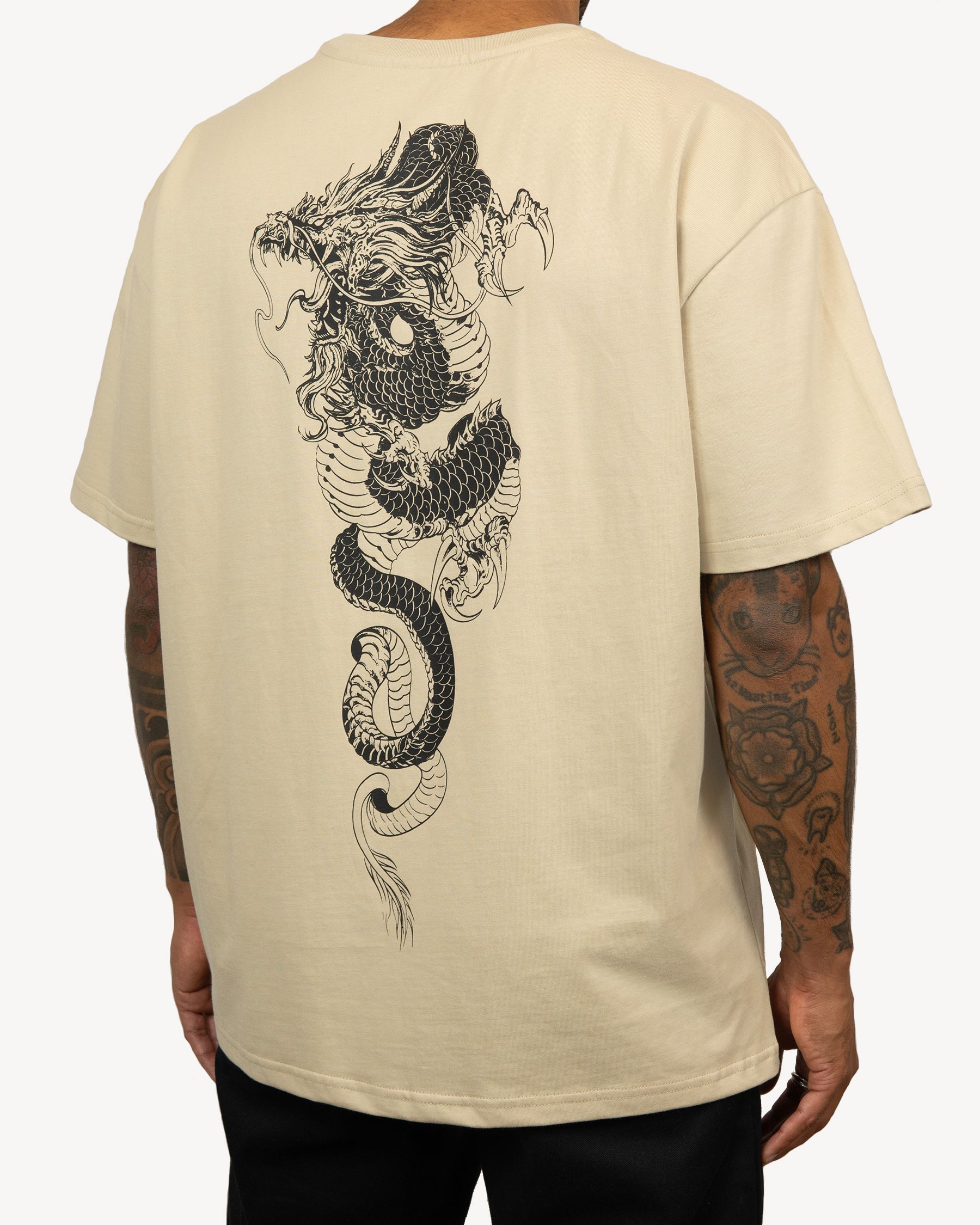 Dragon Mystik Nāga Crew Neck - Champagne Taupe