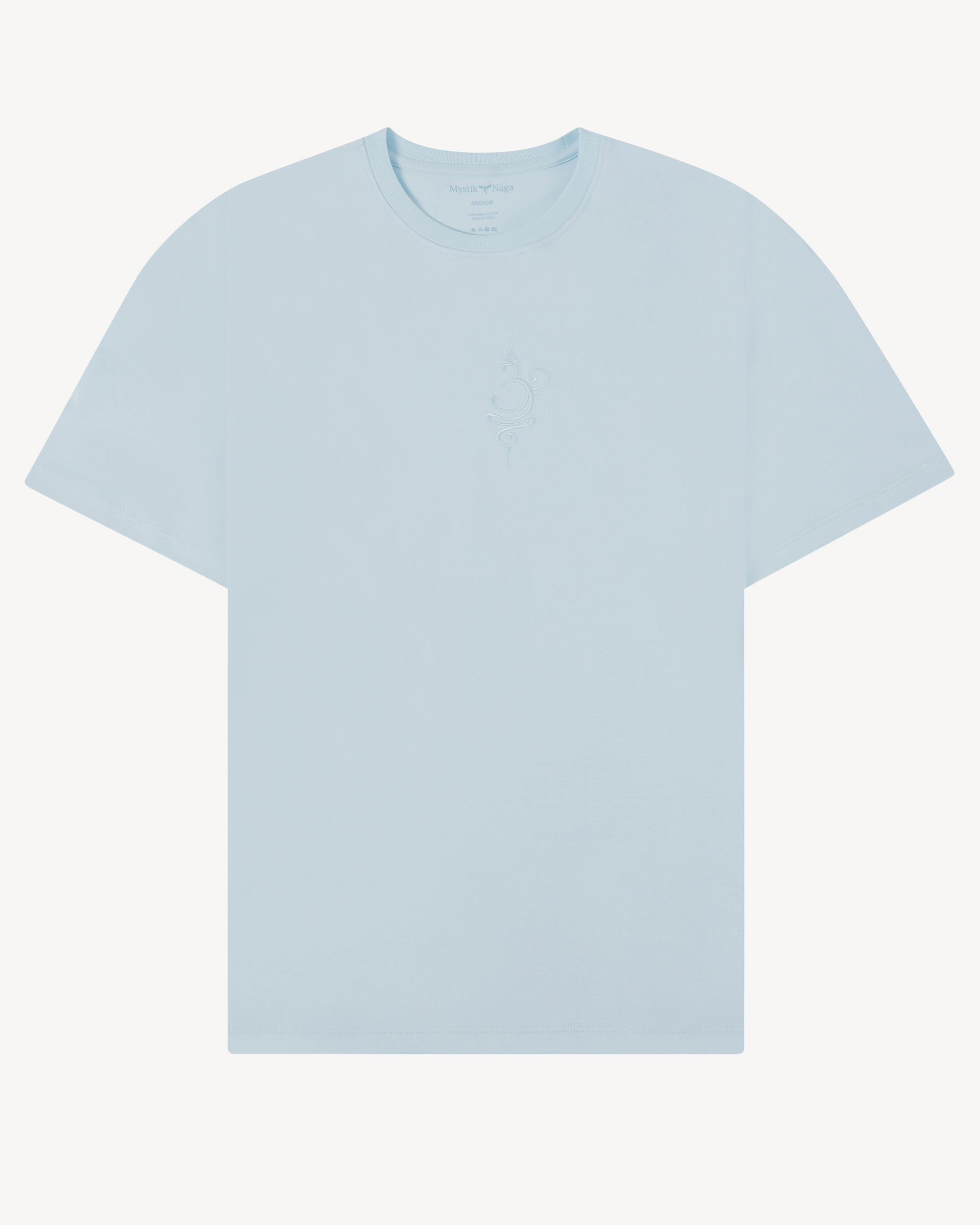 Prana Mudra Mystik Nāga Boyfriend Tee - Pastel Blue